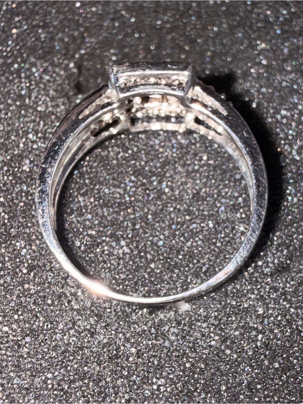 Vintage Square Halo Diamond Ring - Sz7 - Picture 16 of 17